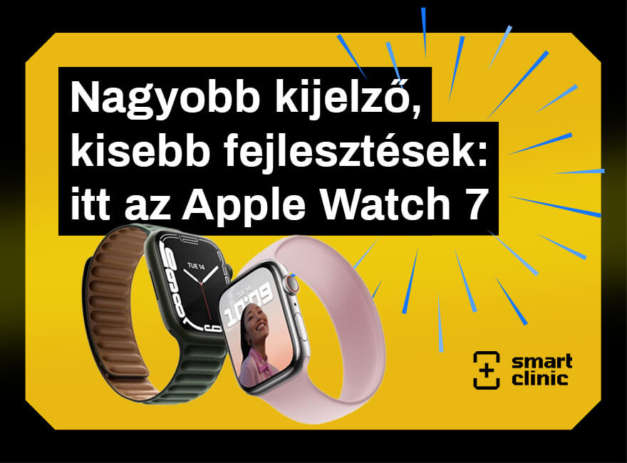 Nagyobb kijelző, kisebb fejlesztések: itt az Apple Watch 7