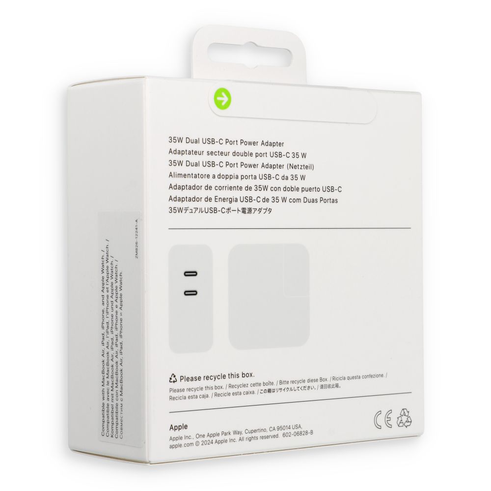 Apple 35W Dual USB-C hálózati adapter