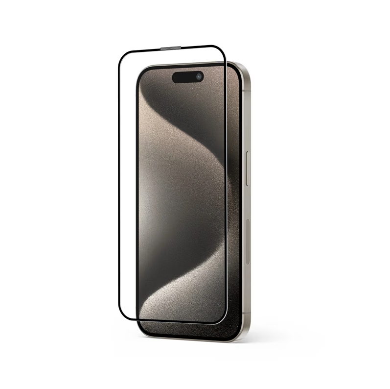 Crong Anti-Bacterial 3D Armour Glass Apple iPhone 15 Pro Max + installation frame