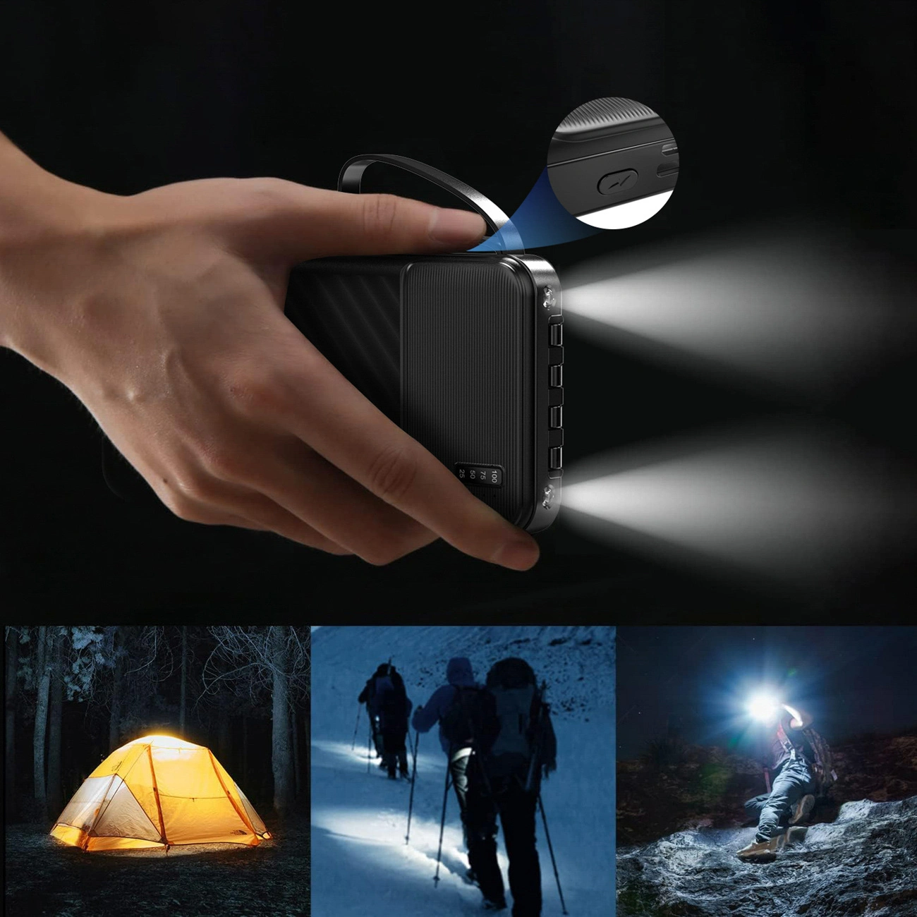 Dudao K11 Powerbank 10000mAh töltőkábellel