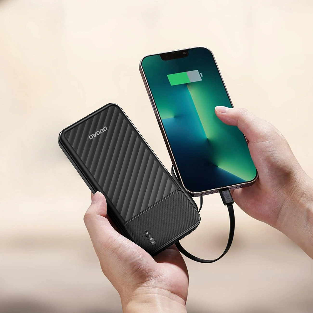 Dudao K11 Powerbank 10000mAh töltőkábellel
