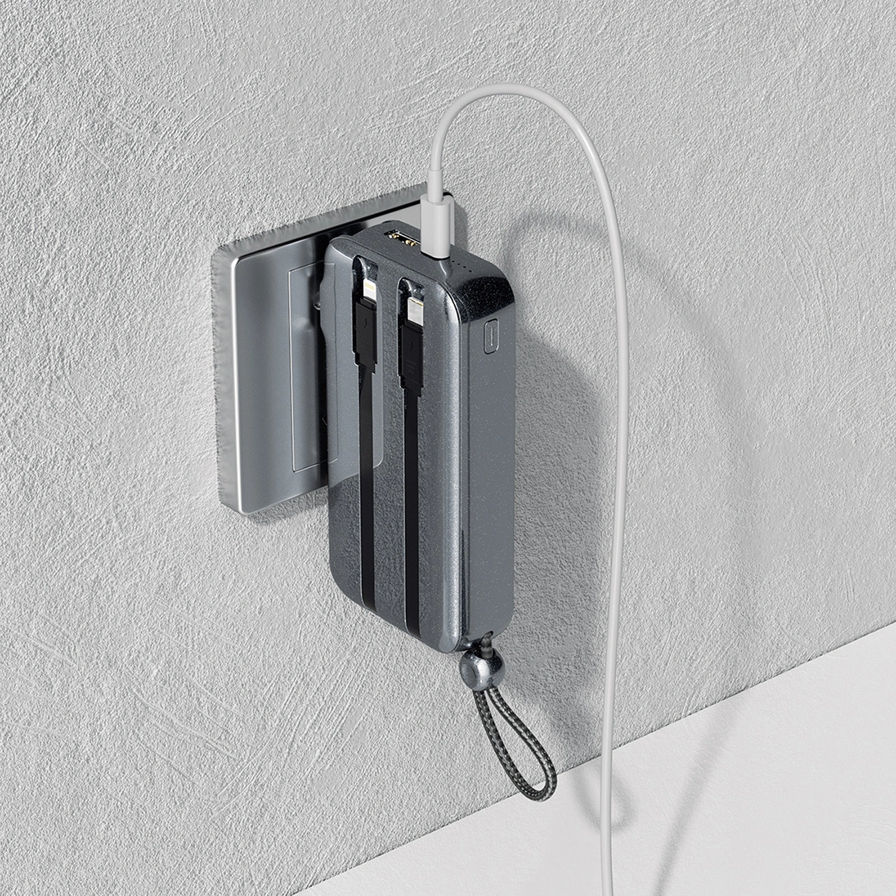 Dudao K25 2in1 10000mAh charger with power bank and 3 plugs