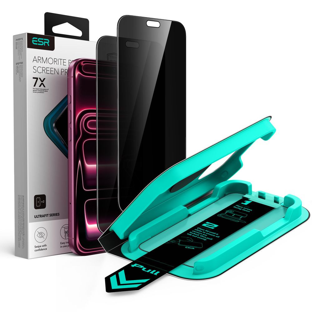 ESR UltraFit Armorite Tempered Glass Apple iPhone 18 Pro Max Privacy [2 PACK]