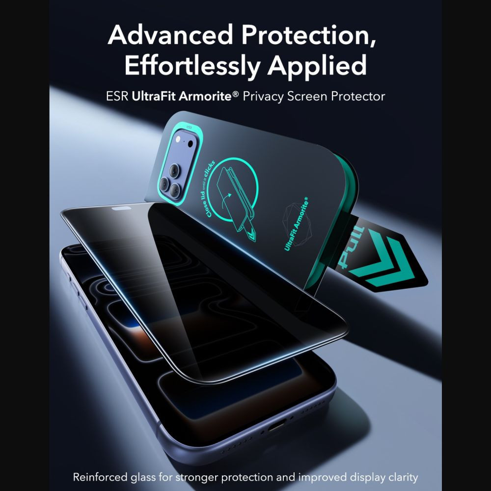 ESR UltraFit Armorite Tempered Glass Apple iPhone 18 Pro Max Privacy [2 PACK]