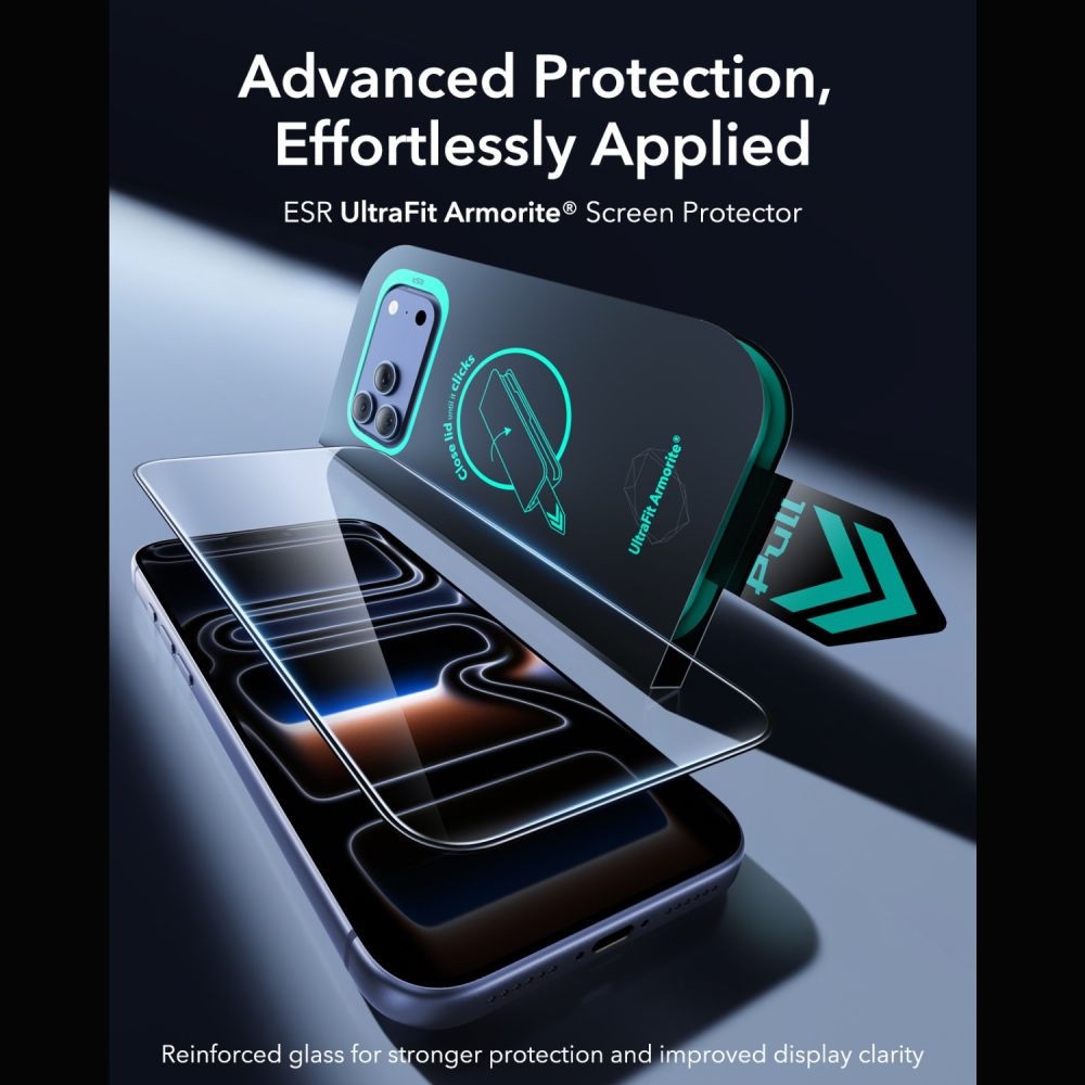ESR UltraFit Armorite Tempered Glass Apple iPhone 17 Pro / 18 Pro [2 PACK] üvegfólia