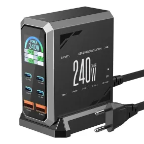Blitzwolf BW-S31 2xUSB-A, 4xUSB-C, PD, 240W hálózati adapter