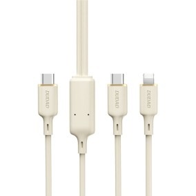DUDAO L7SF 2 in 1 USB-C / USB-C, Lightning charging and data cable 100W