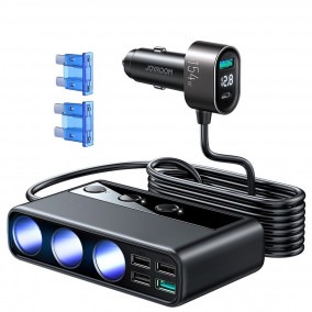 Joyroom JR-CL06 multi-port usb autós töltő PD154W/QC3.0