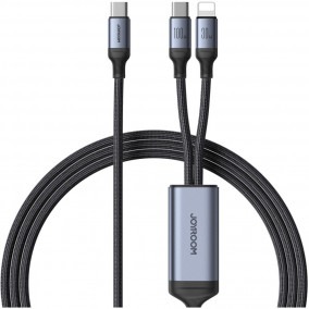 Joyroom Speedy series 2-in-1 USB-C - USB-C/Lightning charging cable 1,5m 100W