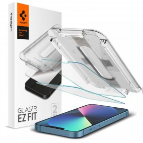 Spigen Glas.tR EZ Fit 2-pack iPhone 13/13 Pro/14 tempered glass