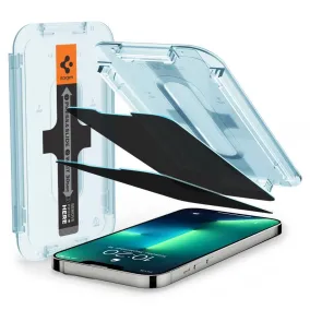 Spigen GLAS.tR ez Fit Apple iPhone 16e/14/13/13 Pro Privacy [2 PACK]
