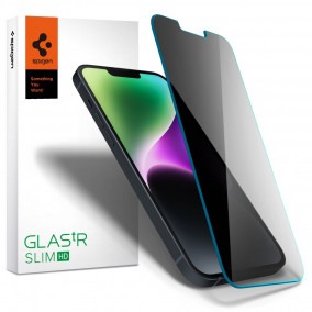 Spigen Glas.tR SLIM iPhone 13 / 13 Pro / 14 Privacy tempered glass