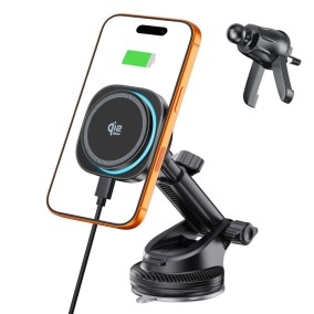 Tech-Protect V20 Arcticboost Magnetic MagSafe Dashboard & Vent Car Mount Wireless Charger 25W Qi2.2