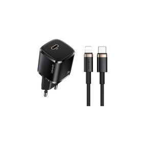 USAMS T36 PD3.0 20W hálózati töltő + USB-C / Lightning kábel