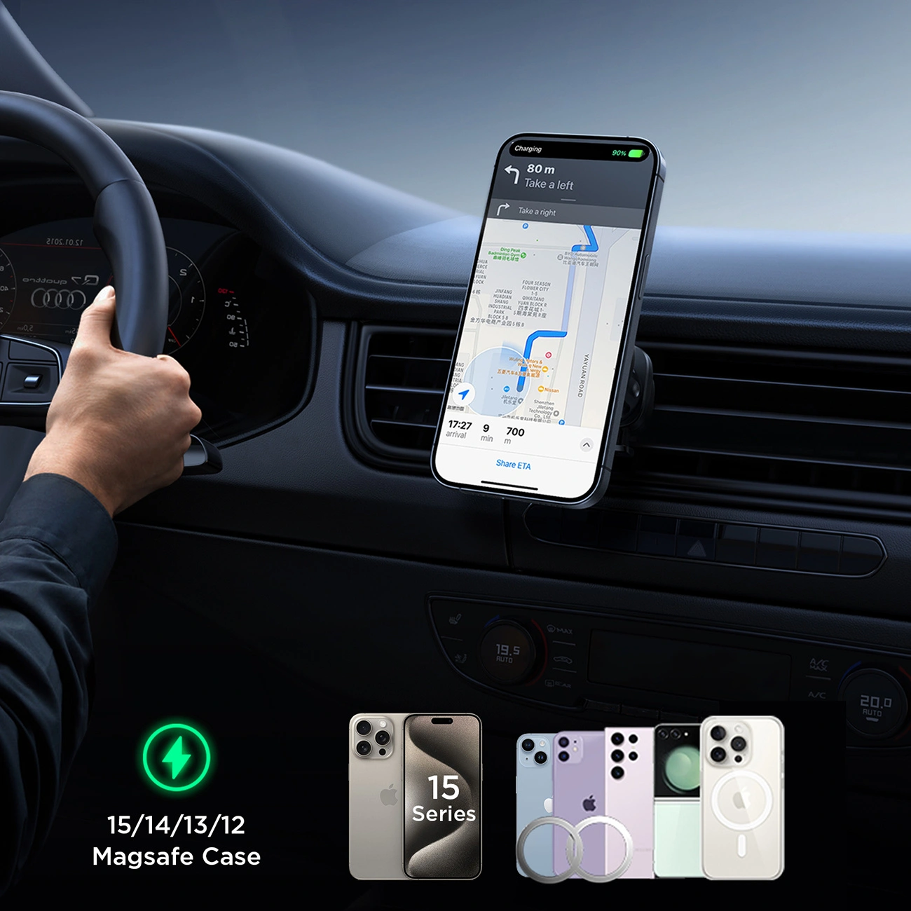 Joyroom JR-ZS387 car holder with MagSafe autós töltő