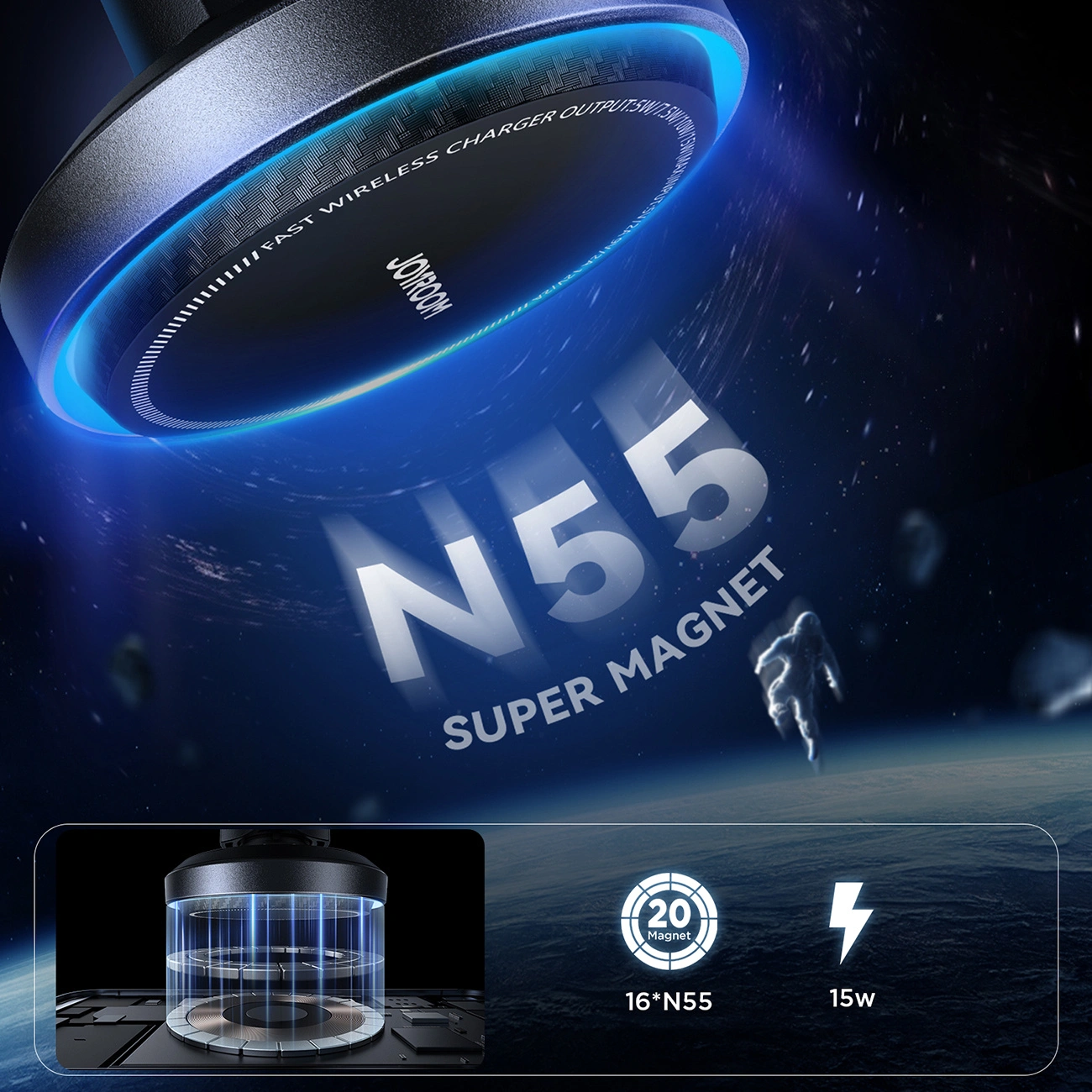 Joyroom JR-ZS387 car holder with MagSafe autós töltő