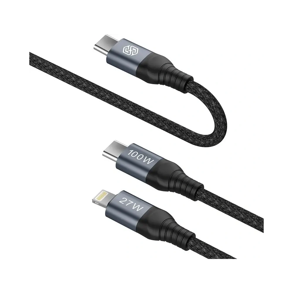 Nillkin DualPower 2w1 USB-C PD 3.0 100W, Lightning PD 27W töltő adatkábel