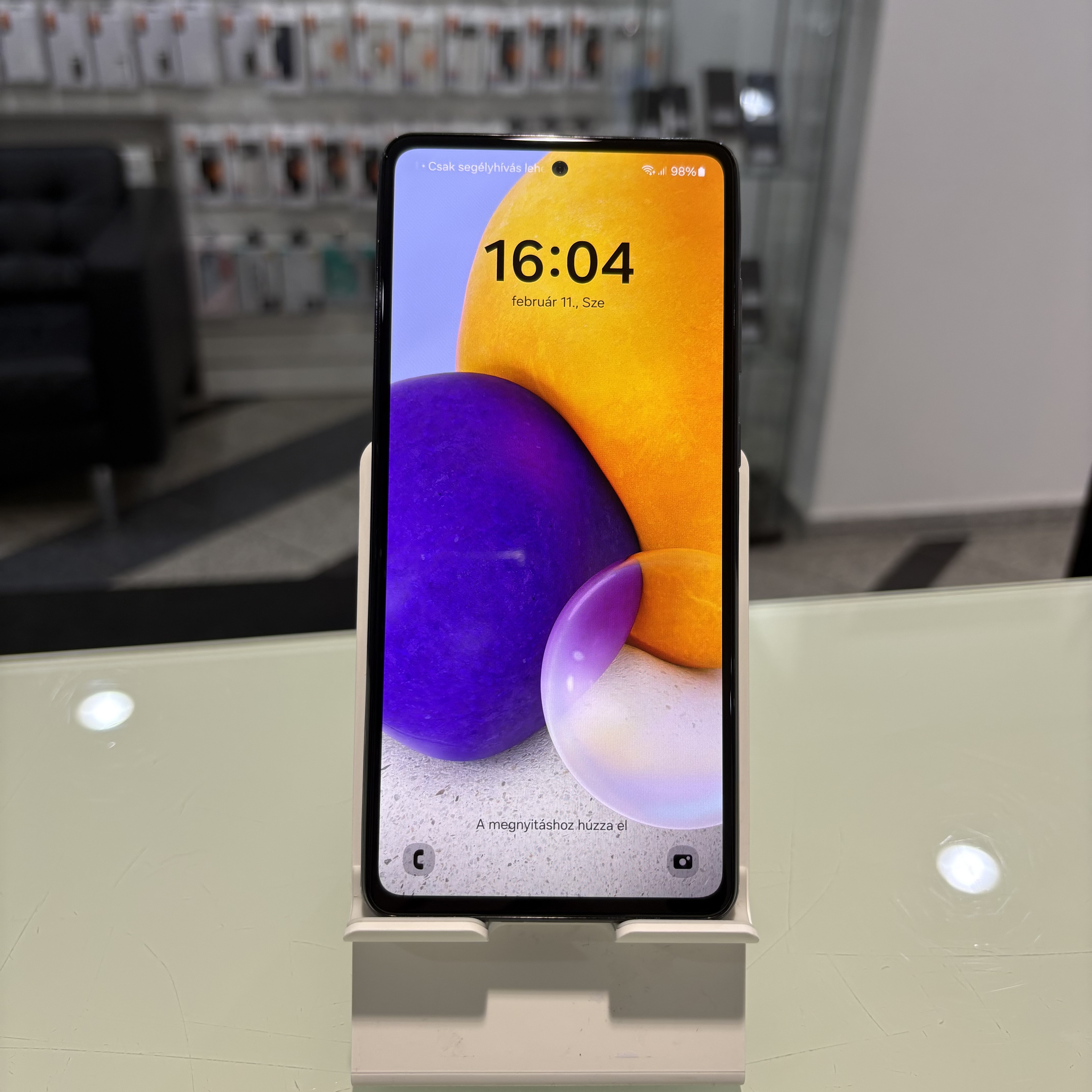 Samsung Galaxy A72 - 128 GB - fekete (264)