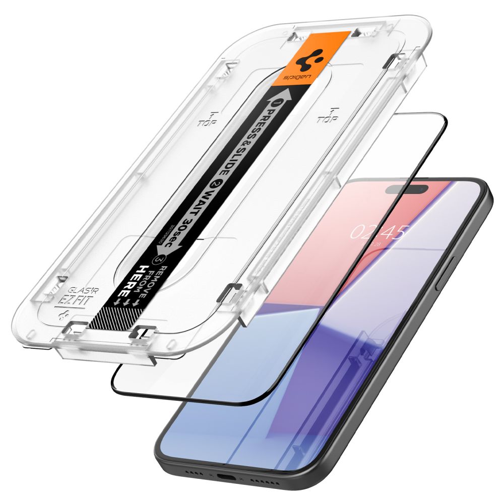 Spigen Glas.TR EZ fit 2-pack iPhone 15 üvegfólia