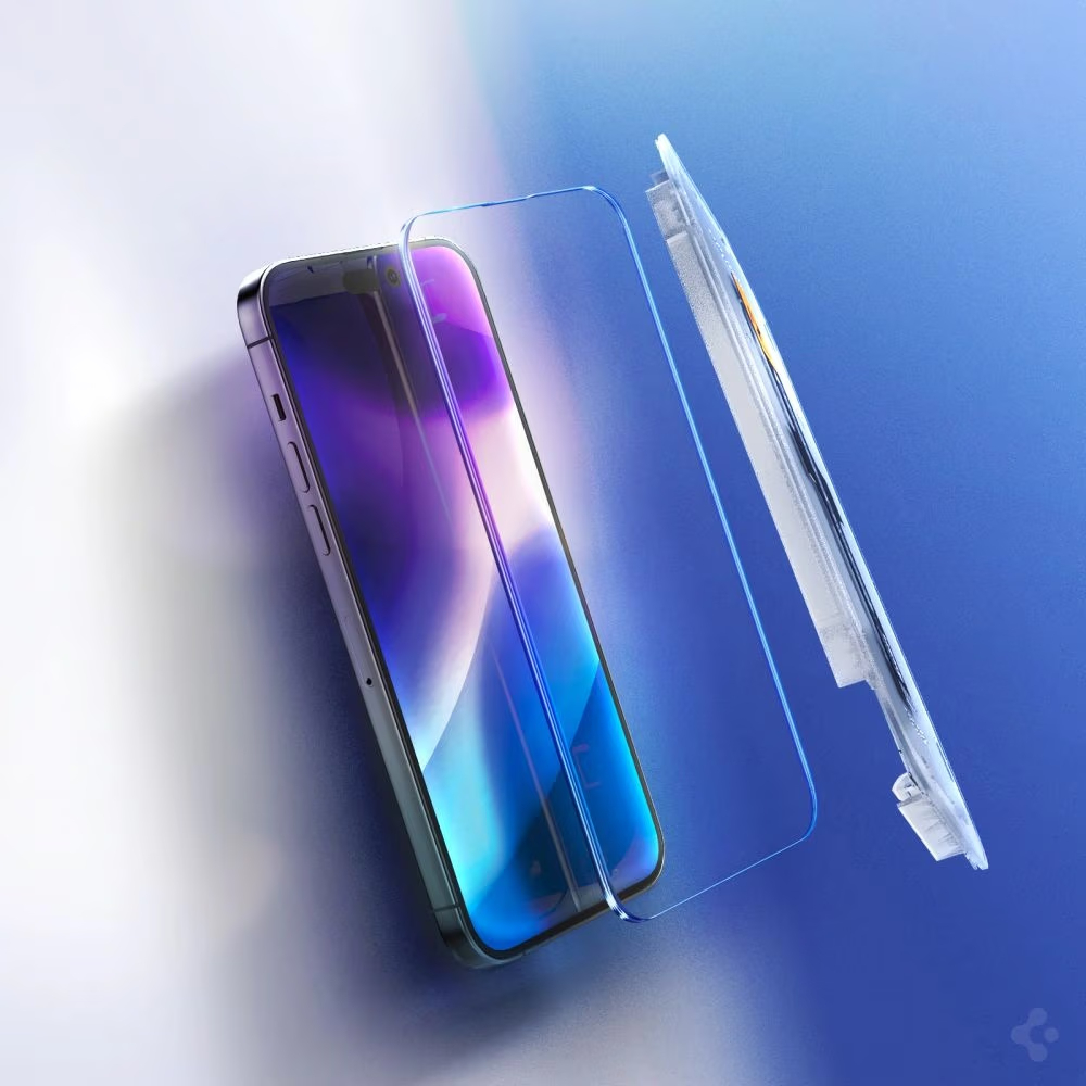 Spigen GLAS.tR ez Fit Apple iPhone 14 Pro Clear [2 PACK]