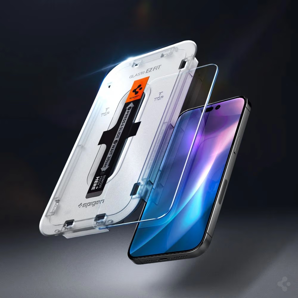 Spigen GLAS.tR ez Fit Apple iPhone 14 Pro Clear [2 PACK]