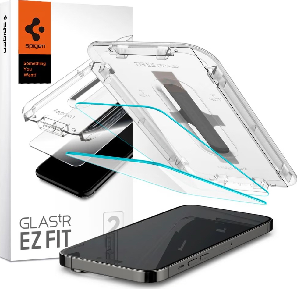Spigen GLAS.tR ez Fit Apple iPhone 14 Pro Clear [2 PACK]