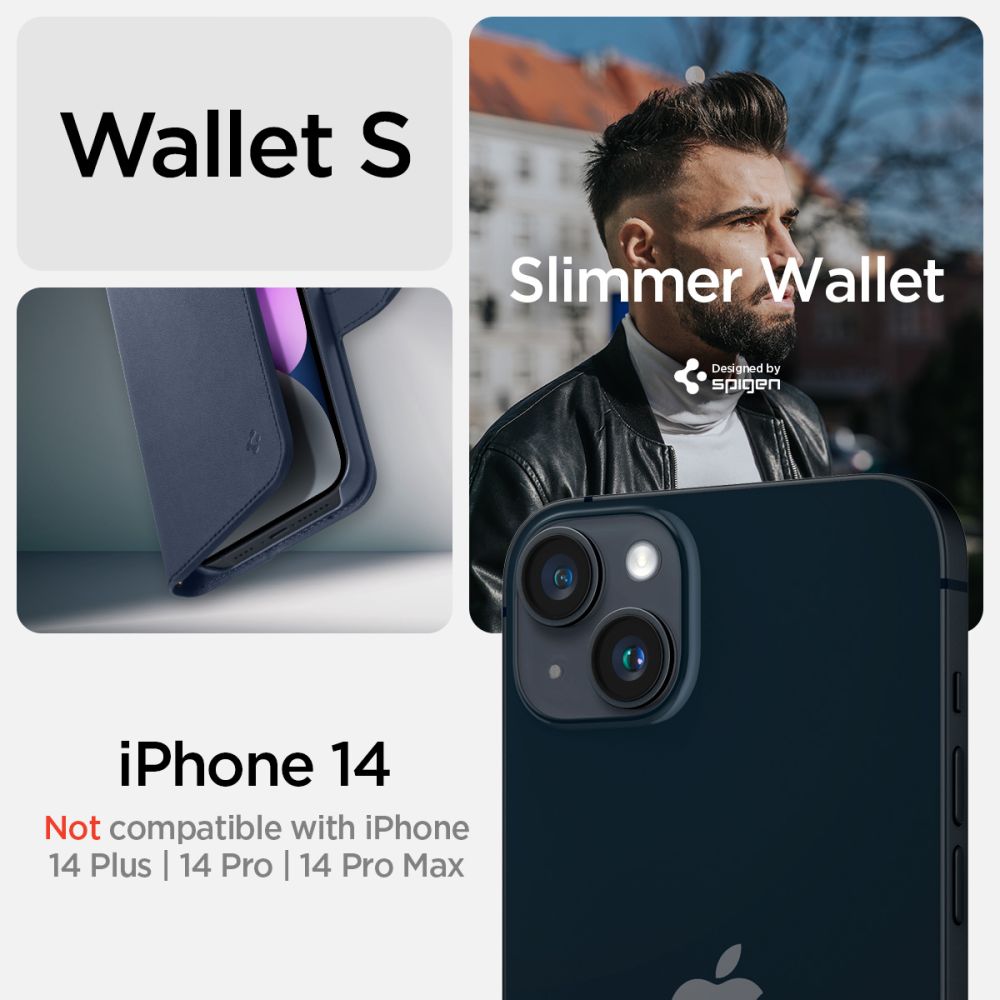 Spigen Wallet S iPhone 14 flip tok