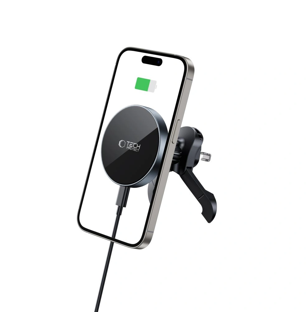 Tech-Protect MM15W-V5 Magnetic MagSafe Stable Vent Car Mount Wireless Charger 15W