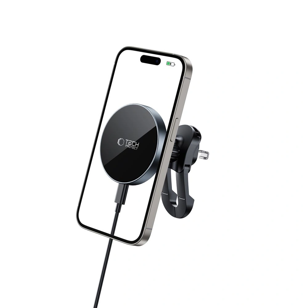 Tech-Protect MM15W-V5 Magnetic MagSafe Stable Vent Car Mount Wireless Charger 15W
