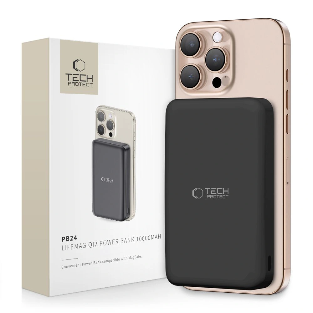Tech-Protect PB24 LifeMag Qi2 MagSafe Power Bank 10000mah