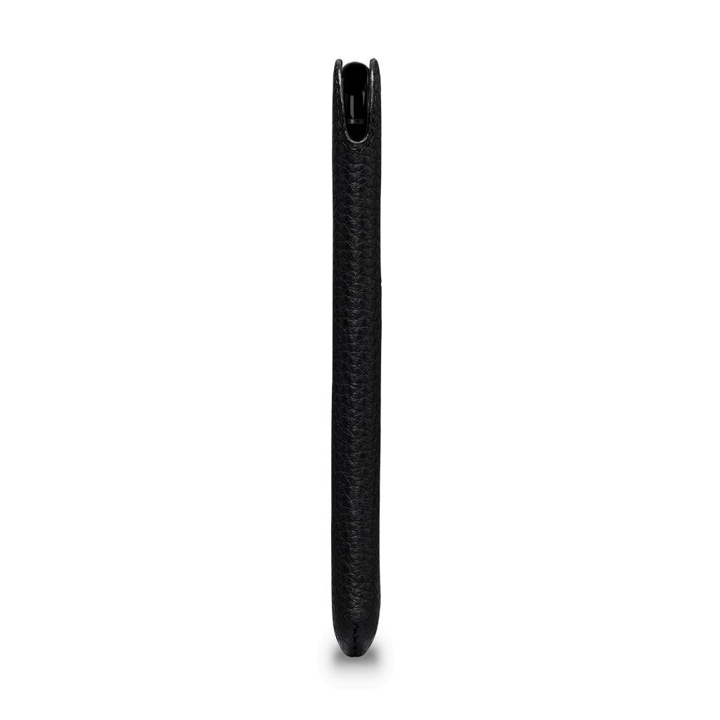UltraSlim Black Leather Sleeve iPhone XR tok
