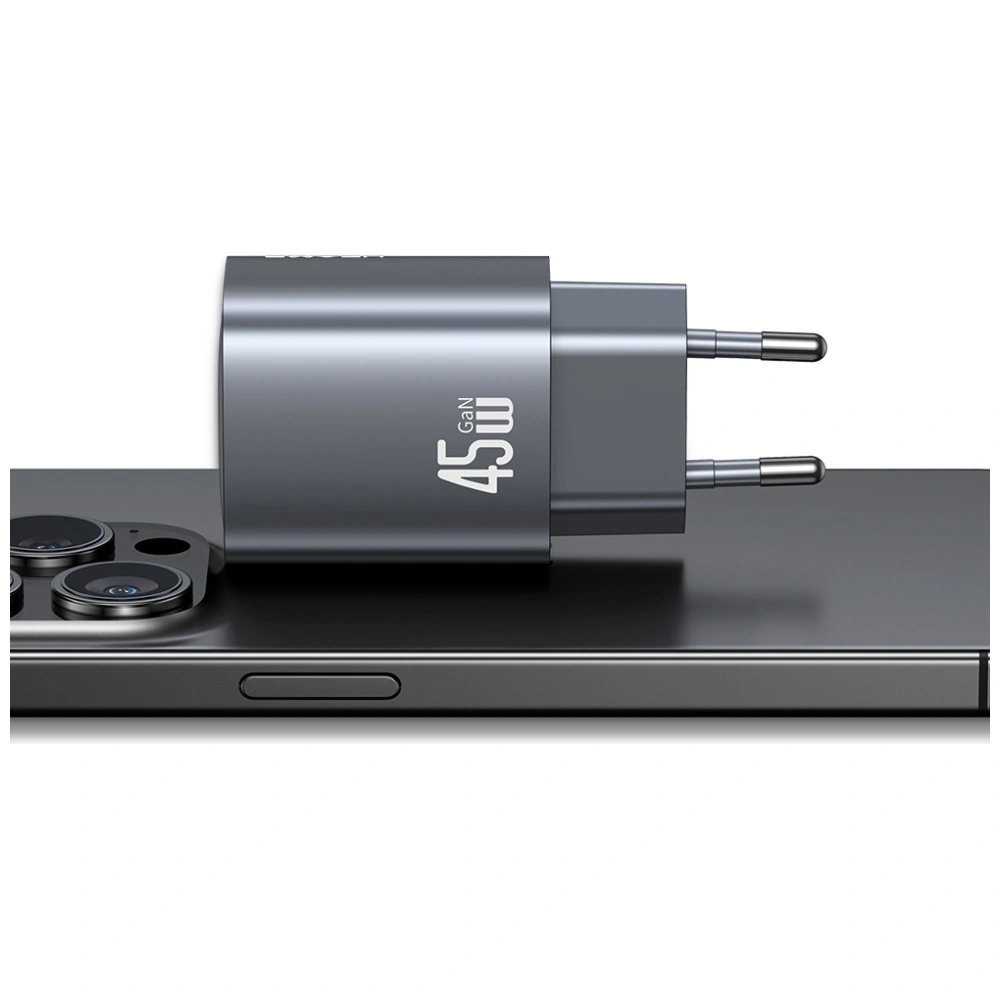 USAMS CC305 T66 45W GaN 2xUSB-C hálózati adapter