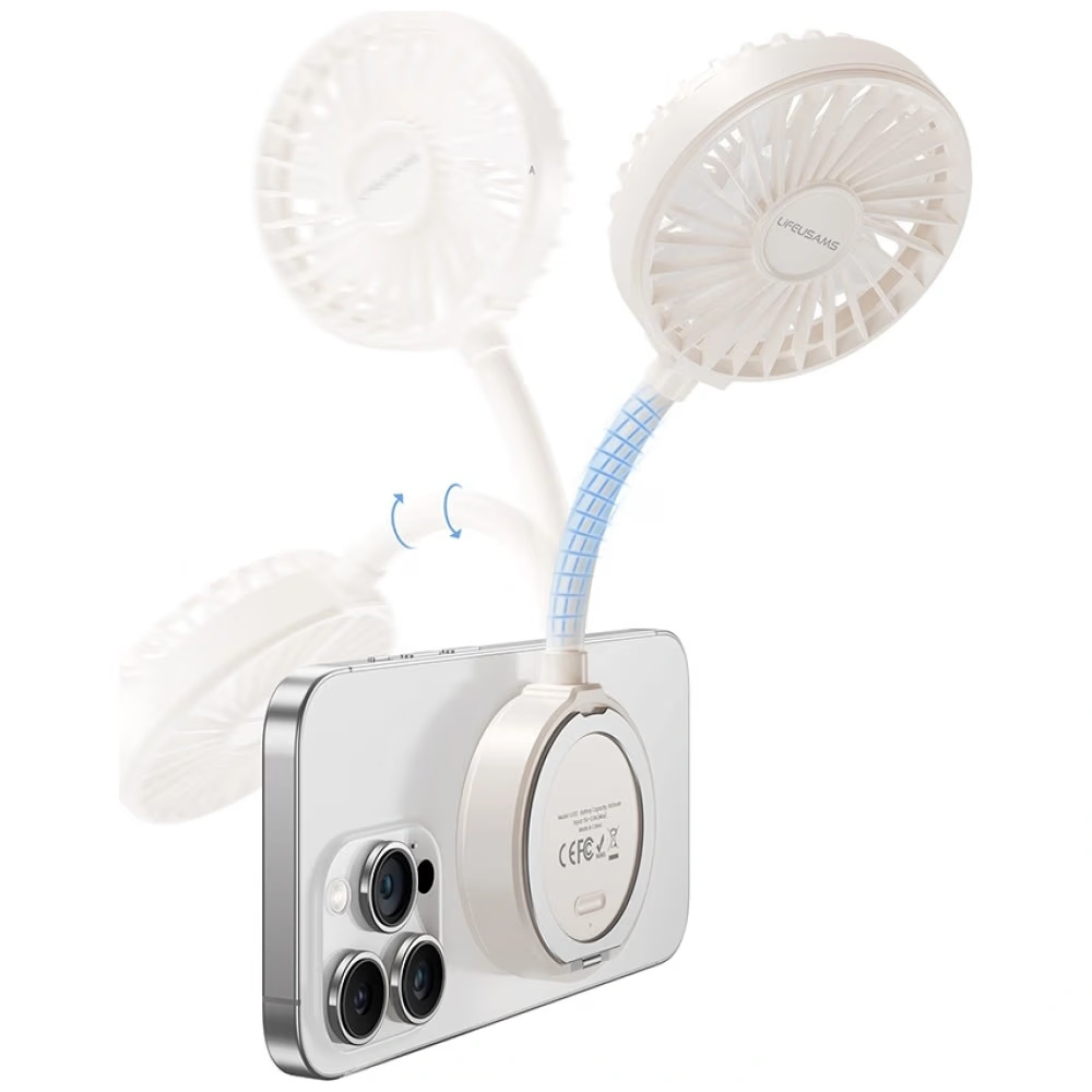 USAMS LiFE Mini Pocket Fan LU02 black