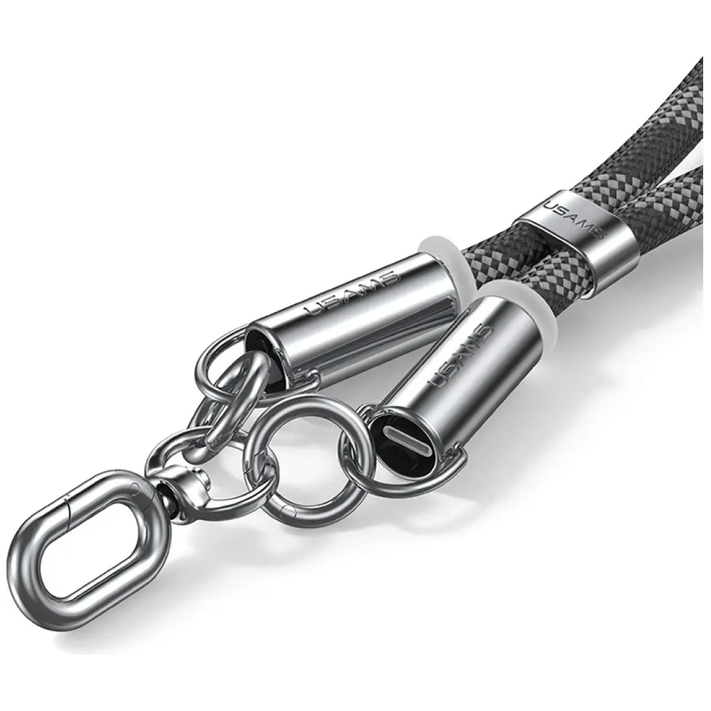 USAMS SJ745 telefontartó nyakpánt USB-C/USB-C töltőkábellel 60W 1.2m