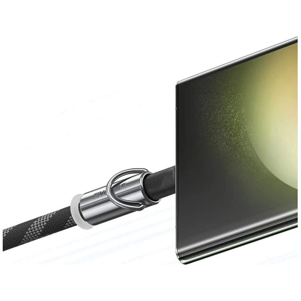 USAMS SJ745 telefontartó nyakpánt USB-C/USB-C töltőkábellel 60W 1.2m