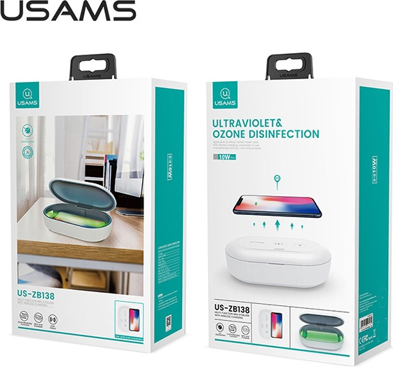 USAMS UV Sterilizer With Wireless Charging 10W vezetéknélküli töltő