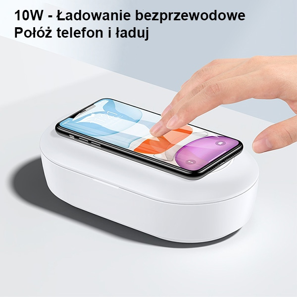 USAMS UV Sterilizer With Wireless Charging 10W vezetéknélküli töltő