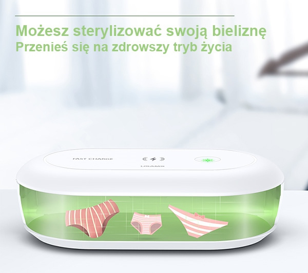 USAMS UV Sterilizer With Wireless Charging 10W vezetéknélküli töltő