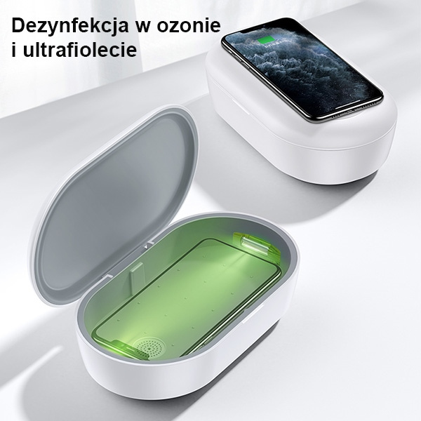 USAMS UV Sterilizer With Wireless Charging 10W vezetéknélküli töltő