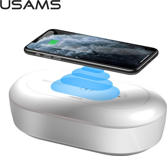 USAMS UV Sterilizer With Wireless Charging 10W vezetéknélküli töltő
