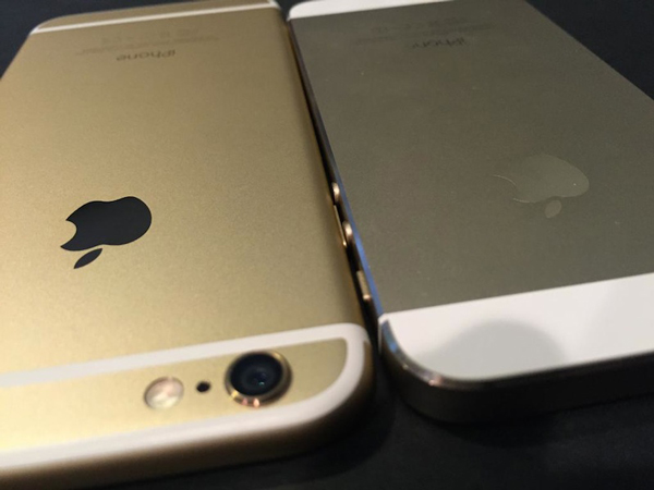 Arany iPhone 6 és iPhone 5S