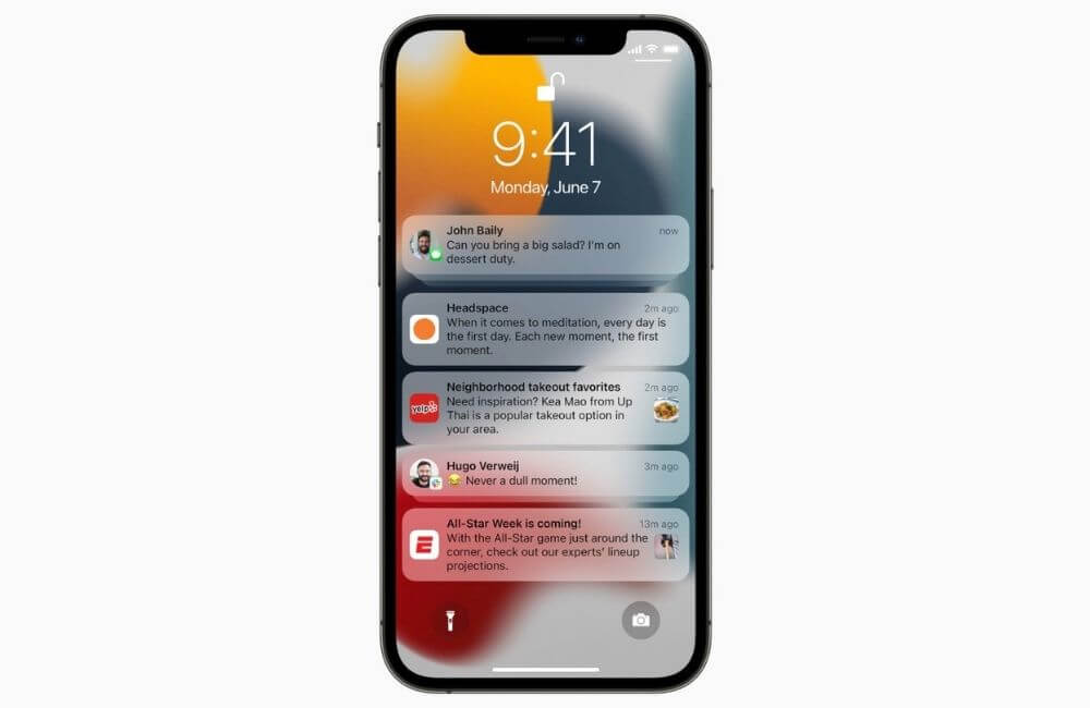 Értesítések az iOS 15-ben