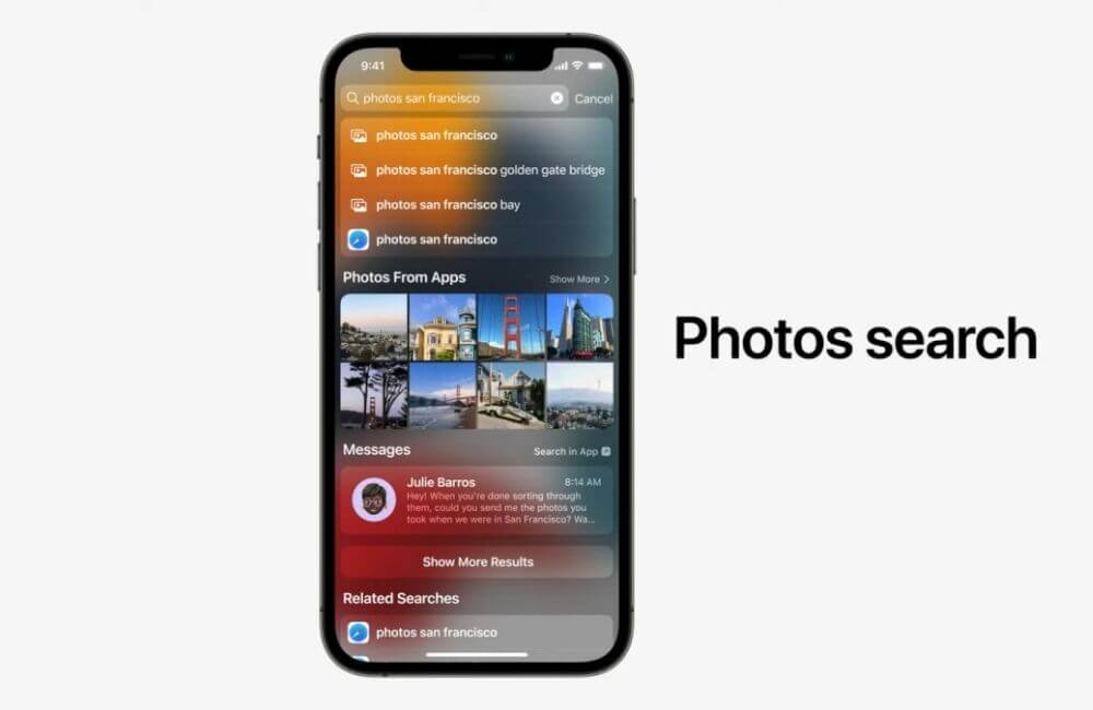 Keressé képekre az iOS 15-ben