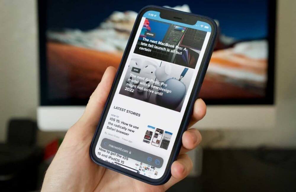 Safari az iOS 15-ben