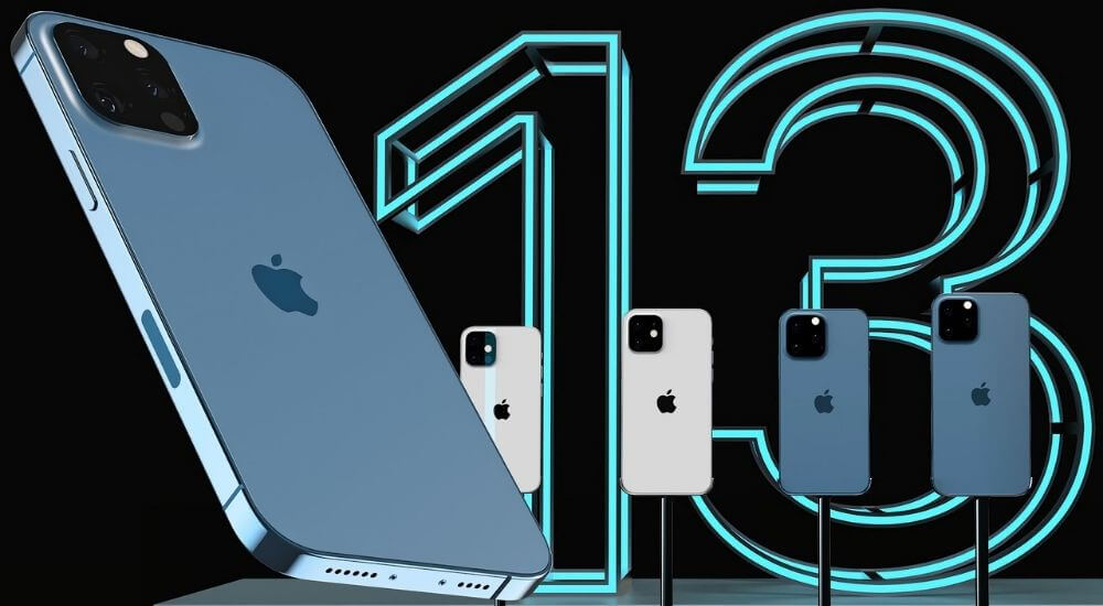 Kiállított iPhone 13 készülékek