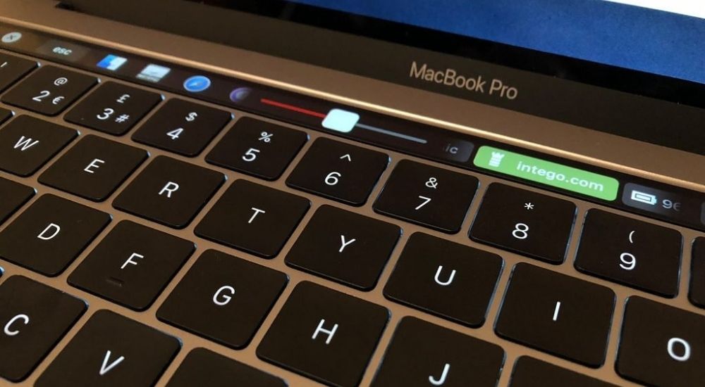 Touch Pad egy 2019-es MacBook Pro-n